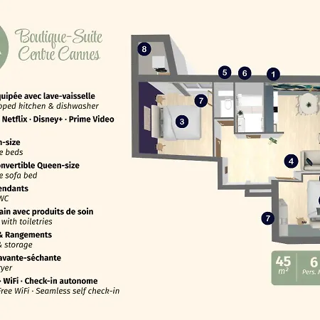 La Paloma - Centre - 1min Palais & Plages